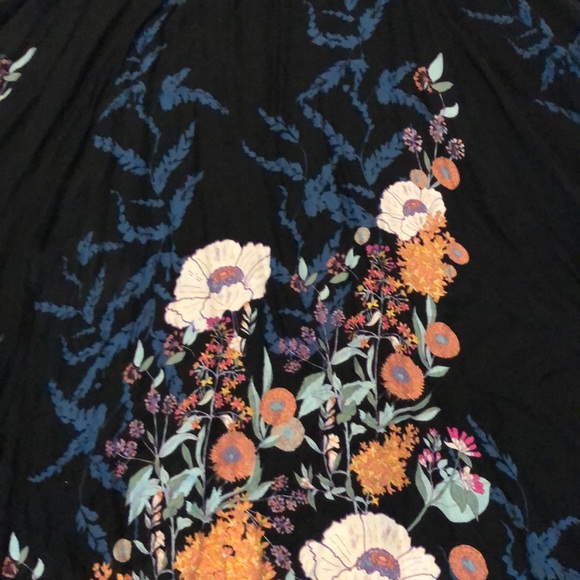 Free People Black Floral Sundress Adjust Tie (Sm) - Picture 2 of 4